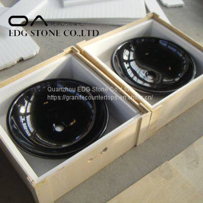 China Shanxi Black Granite Natural Stone Sink With Factory Direct Sale Price