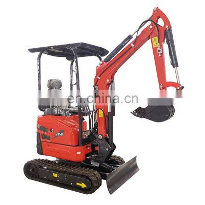 Upgraded EPAV emission 1.7 ton Hydraulic Excavator tailless Digger Machine