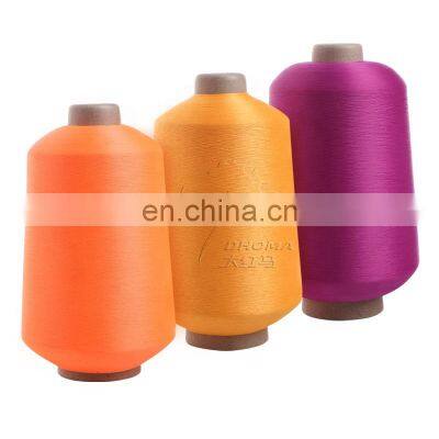 polyester weft yarn for woven label SD FD Bright