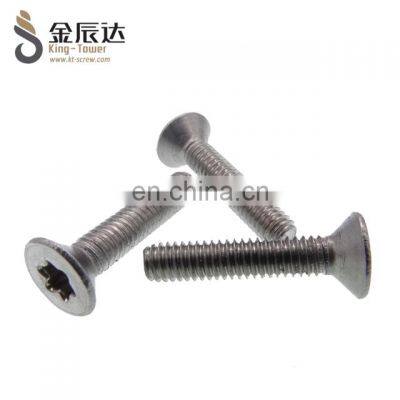 304 stainless steel countersunk flat head screws