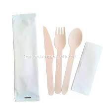 FSC certified best disposable wooden cutlery eco friendly compostable tableware biodegradable birch wood cutlery