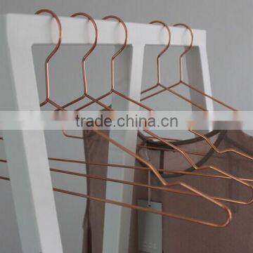 great top level wire hanger copper metal hanger for lady wear