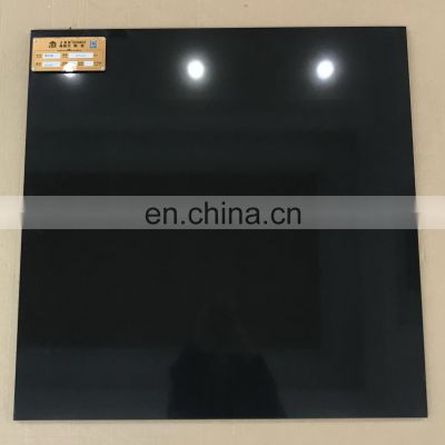 full body polished porcelain floor tile 24x24/600x600 super black glossy polished floor tiles in Foshan factory