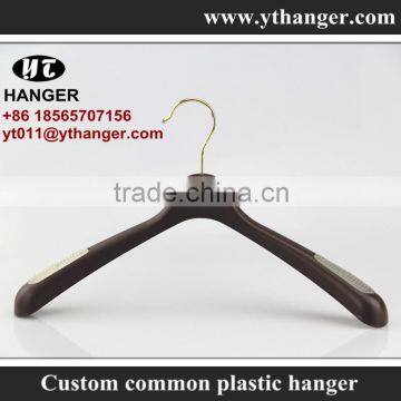 IMY-480 Black Senior Plastic Top Hanger for Wholesale Jacket Hanger photo-2