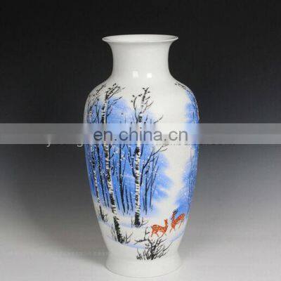 Luxury Chinese Artist Hand Painted Ceramic Porcelain Vases With Certification