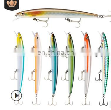 2020 13cm 15g  suspension new 3D eyes sharpened hook seabass minow hard Fishing Lure