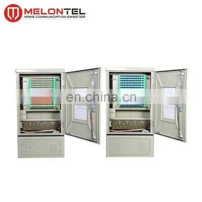 MT-1303 144/168 core floor type waterproof IP65 fiber optic distribution street cabinet for FTTX drop wire cabling