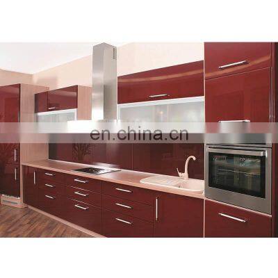 Australia Hot Sell Orange High Gloss Kitchen Cabinet Designs