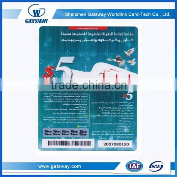 Free Sample Ideal Products Paper Telecom Calling Card