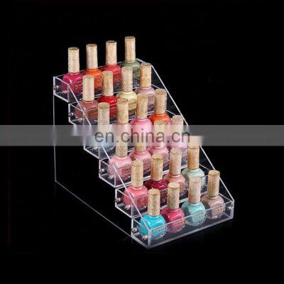 acrylic organizer for nailpolish 6 levels 24 bottles nail polish acrylic display