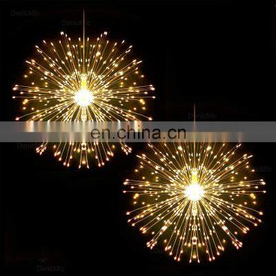 Special 480L Battery Powered 8 Mode Festive Light Fireworks Starburst Rechargeable Christmas String Lights