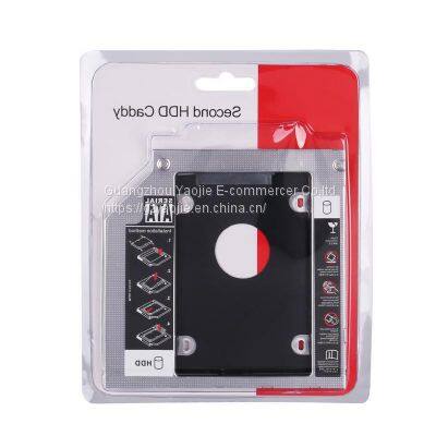 aluminium 9.0/9.5/12.7mm 2.5inch 2nd Hard Drive Disk Caddy SATA3.0 SSD Bracket adapter second hdd caddy laptop