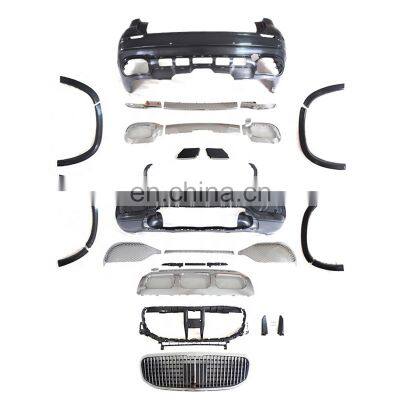 Body kit for Mercedes benz GLS-class X167 2020-2021 change to Maybach style include front bumper assembly with grill rear bumper