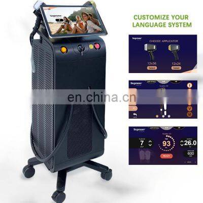2022 Newest Diode Laser 808nm Alma Sopran Ice Platinum Hair Removal Machine Diode Laser for Hair Removal photo-3