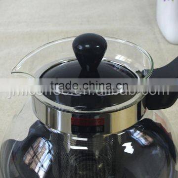 Glass Tea Pot With Various Color to Choose , Anti-slip Design ,SS 304# Tea Filter photo-6