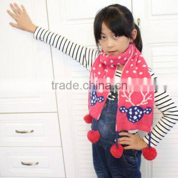 C58452S Newest style good quality fashion deer printed children scarf