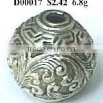 925 Sterling silver Handmade tibetan Beads