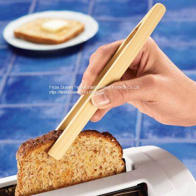 bamboo toaster tongs sale China Twinkle Bamboo Manufacturer bambu bread tong