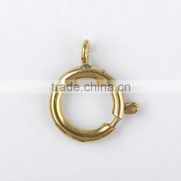 Diameter 12 mm brass spring ring jewelry component accessory