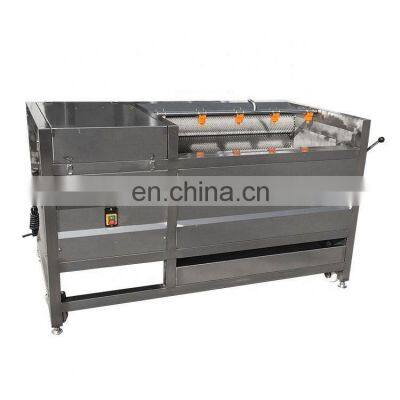 CE Brush Washer For Tomato Potato Sweet Potato Melon Cleaning And Peeling Machine Potato Roller Brush Cleaning Machine Cassava