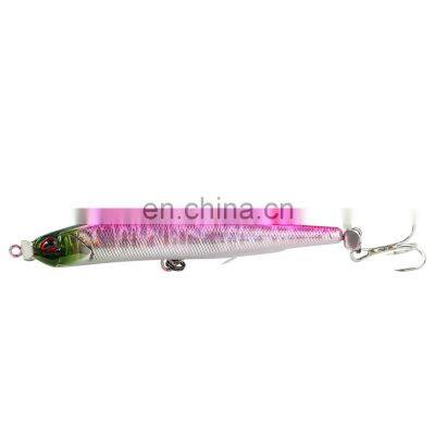 JOHNCOO 90mm 15g Sinking Pencil Lure Fishing Pencil Bait Propeller Lure photo-2