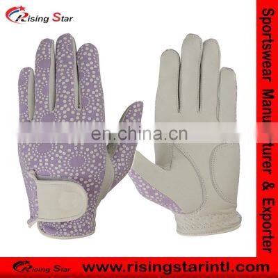 Custom Printed Comfortable Leather PU Golf Gloves photo-2