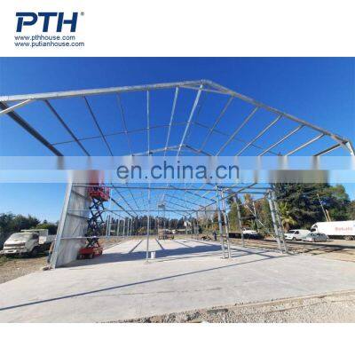 PTH multistory  prefab steel structure warehouse office building long span structure