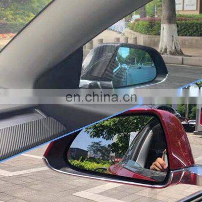 Real Carbon Fiber Rear View HIgh  Quality Rearview Mirror Cover Cap For Tesla Model 3  Car Accessories 2pcs/Set