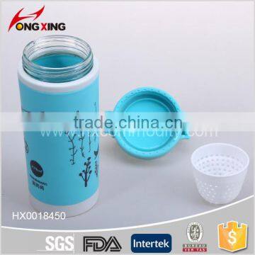 420ML Plastic water bottles with strainer and Air holes