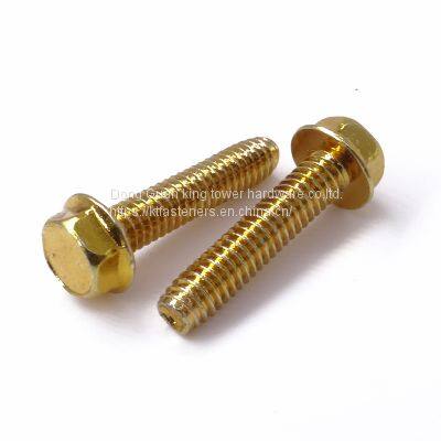 Brass Hex Flange Head Screw Machine Bolt photo-4