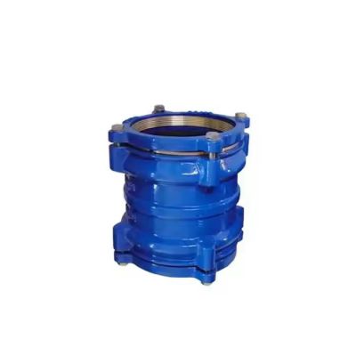 Ductile Iron Cast Pipe Fittings Flexible Restrained Coupling For PE, HDPE Pipe