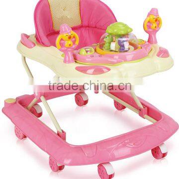 Hot Sale Unique plastic Baby Walker LW17-632(pink)