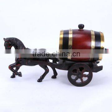 Small unfinished wooden oak barrel model Decoration