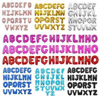 16 Inch Letters Balloons Baby Girl Boy Birthday Aluminum Foil Balloon Letters A-Z Set Festival Event Party Decoration Balloons