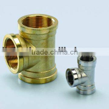 plumbing brass fittings/plumbing accessories brass female tee