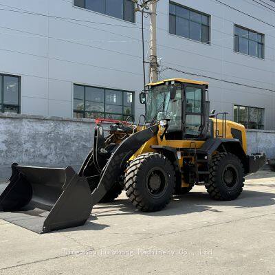 Chinese Wheel Loader Hzm936 3.5ton Mulcher Articulated Machinery Front Small Mini Wheel Loaders Differential With Attachments photo-4