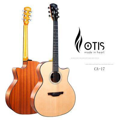 Otis CA-17 Solid Top Guitar Factory Musical Instrument Import Export Guitars OEM 15years Manufacturer