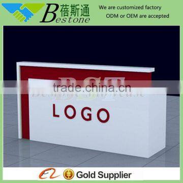 custom wood shop cash counter design for sale