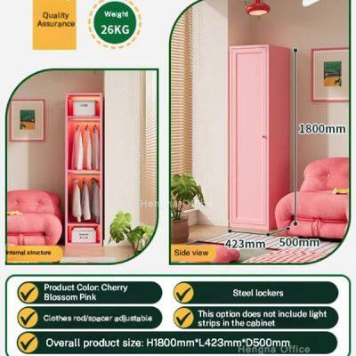 Industrial Grade Heavy Duty | Cold Rolled Steel Wardrobe for Dormitory | 1.8m High Durable Metal Closet photo-3