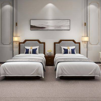 Guangdong Classical 5 Star Modern Bedroom Luxury Design Motel 6 Hotel Guest Room Furniture Sets photo-3