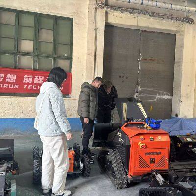 Versatile Agricultural Robotic Gasoline Commercial Travel Speed 4Km Remotely Controlled Flail Mulcher photo-6