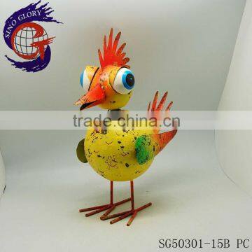 metal bird art for deco grass for garden decoration