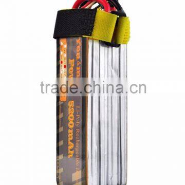 RC Tools Polymer Rechargeable Lithium Battery 5200mah 14.8V