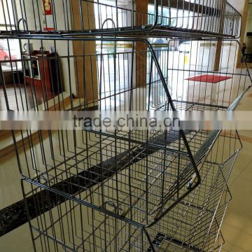 FOSHAN JIEBAO supermarket metal electroplating wire rack DB-01