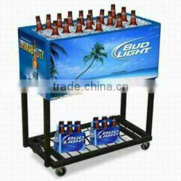 Cooler box with tray