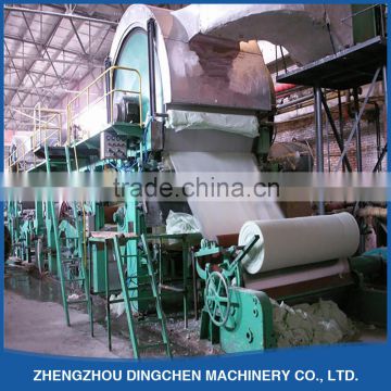 Dingchen 100% Recycle Pulp Material and Core machinery printing toilet paper machinery