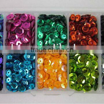 5000pcs Mixed Colors round 5mm loose sequins sewing bridal crafts