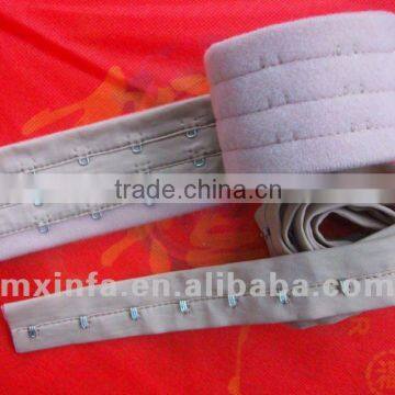 Nylon bra hook and eye tape