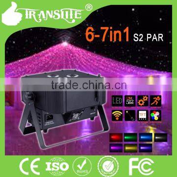 Hot sale weeding Christmas decoration LED stage light 6pcs 7in1 RGBWAUV +Pink LED Par light