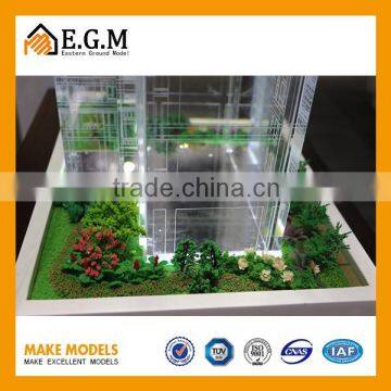 china crystal miniature building model making